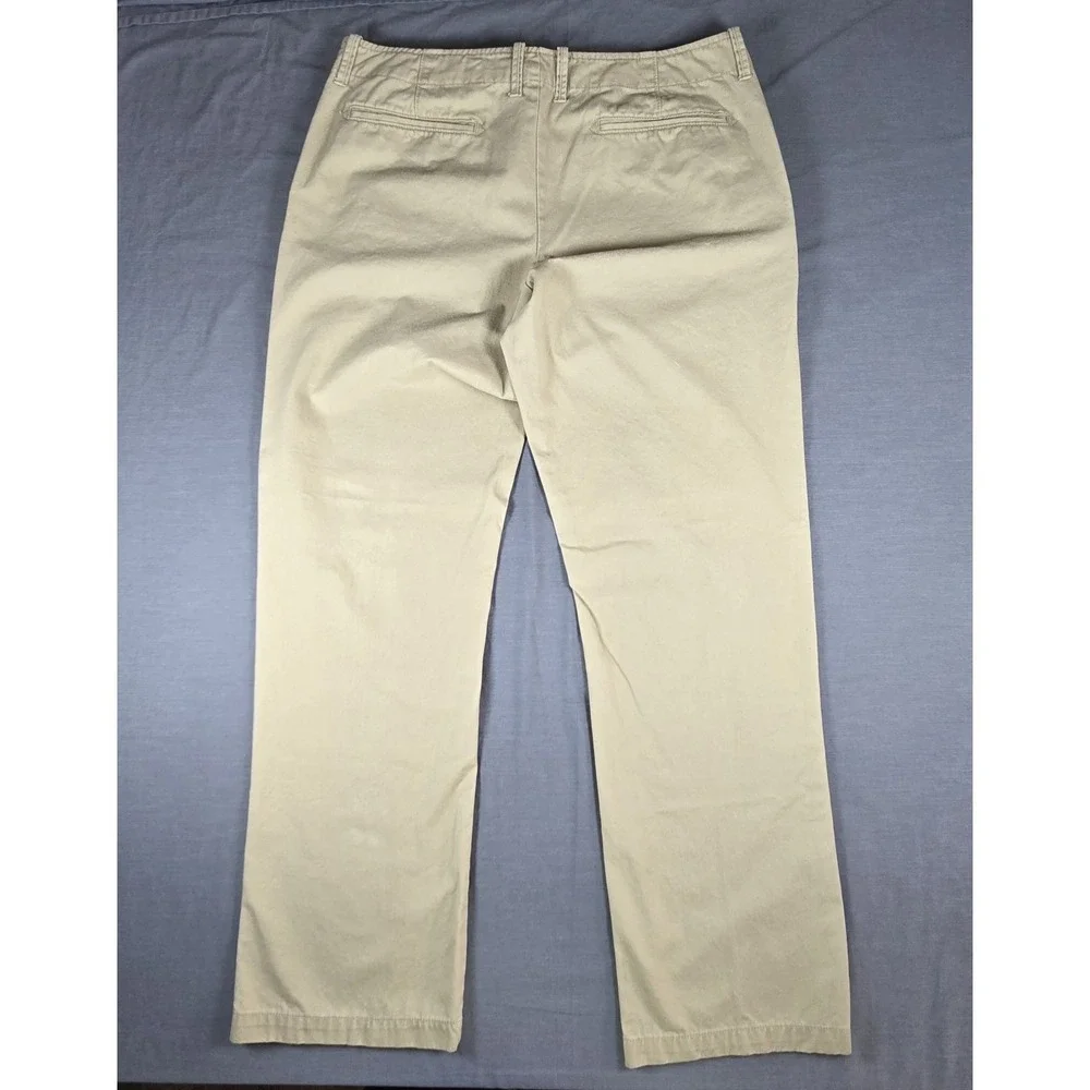 Old Navy Men's Chino Pants Khaki 100% Cotton Straight Leg Broken-In‎ Style 38x34